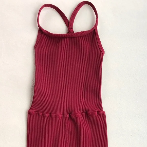 NWOT Free People Happiness Runs Square Neck Onesie - Picture 7 of 12